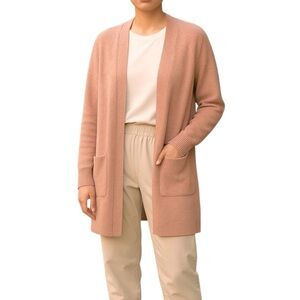 Madewell Women’s' Kent Duster Cardigan Sweater Cozy Coral Merino Wool Blend XS